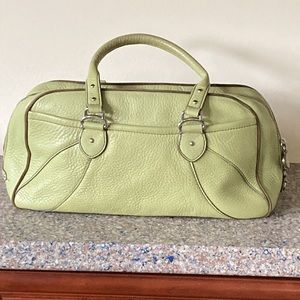 Cole Haan Kiwi pebbled leather satchel